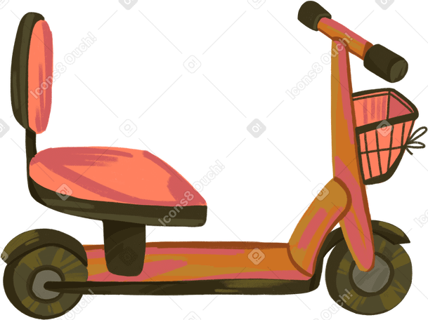 sedentary scooter Illustration in PNG, SVG