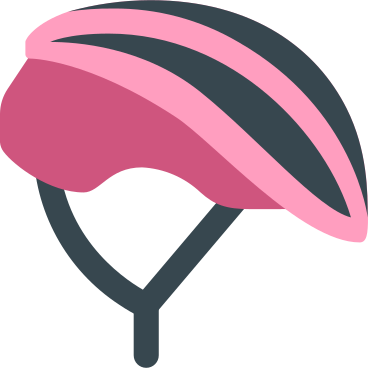 Шлем велосипедиста розовый в PNG, SVG