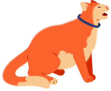 Sitting cat PNG、SVG