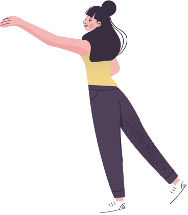 woman with stretched hand PNG, SVG