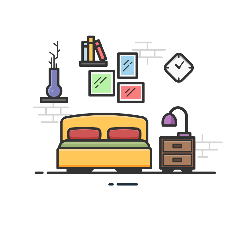 Immagine Vettoriale camera da letto in PNG e SVG in stile | Illustrazioni Icons8