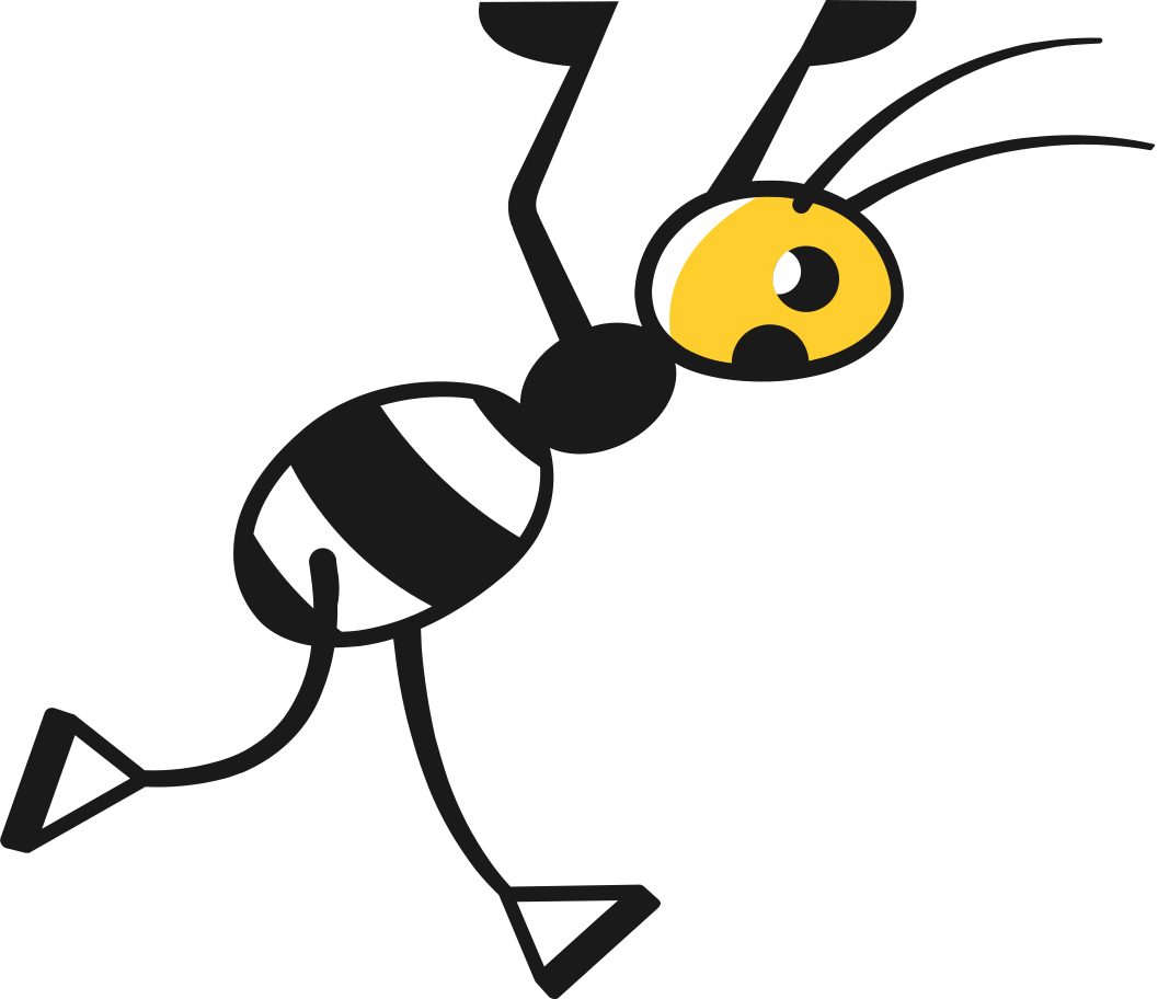 ant running Illustration in PNG, SVG