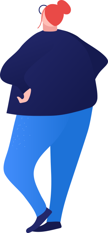 fat woman back PNG, SVG