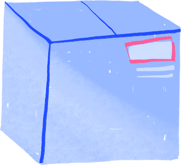 blue box PNG, SVG