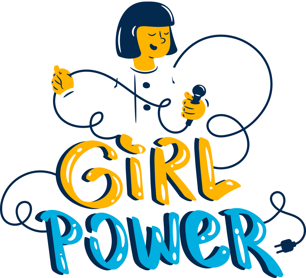 Girl Power Illustration In Png Svg