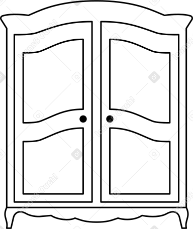 wardrobe Illustration in PNG, SVG