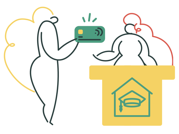 Paid education Illustration in PNG, SVG