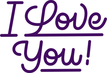 lettering i love you! text PNG, SVG