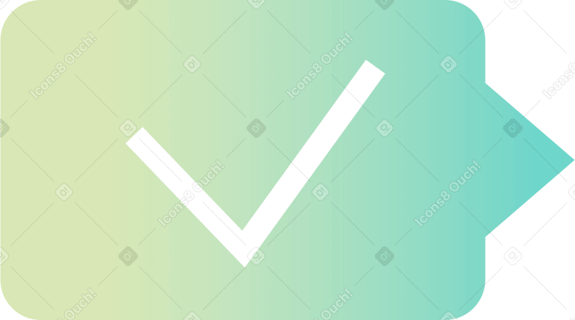 bocadillo de diálogo con marca de verificación PNG, SVG