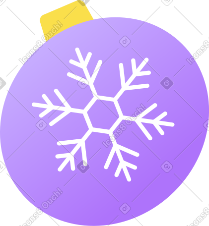 雪花圣诞球 PNG, SVG