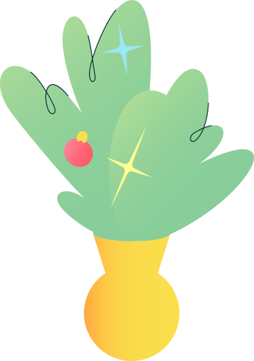 fir branches in a vase PNG, SVG