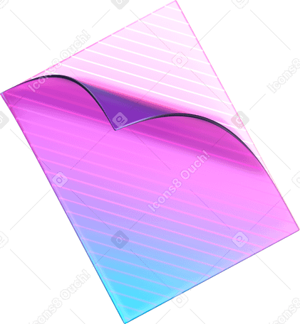 3D plastic card with cover PNG, SVG