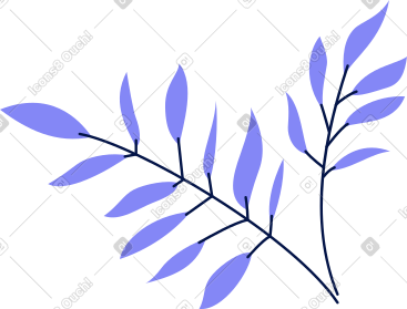 带叶子的树枝 PNG, SVG