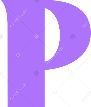 буква p в PNG, SVG