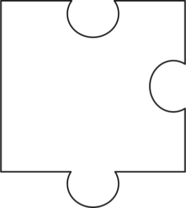 Weißes puzzle PNG, SVG