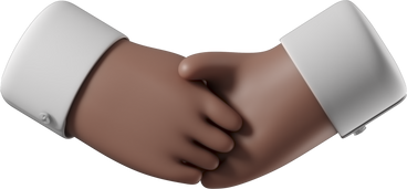 Handshake of brown skin hands PNG, SVG