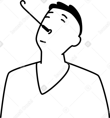 Homme avec sifflet de fête PNG, SVG