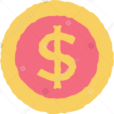 dollar Illustration in PNG, SVG