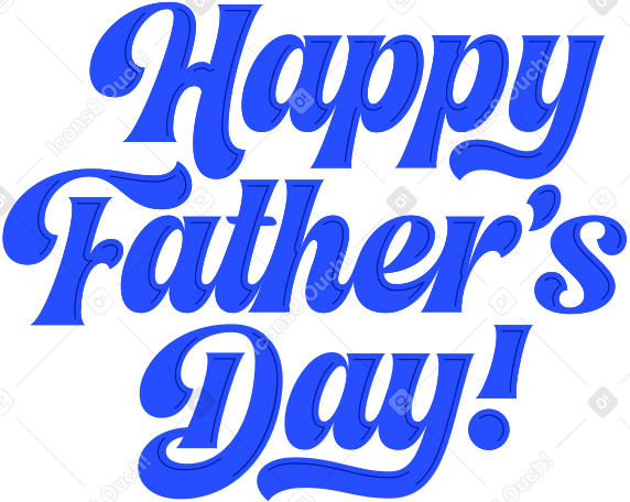 lettering happy father's day! with dark glares text PNG, SVG