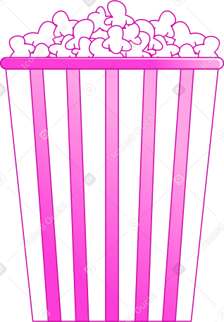 pink popcorn PNG, SVG