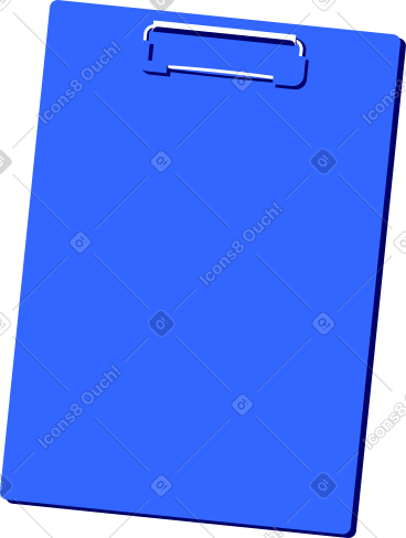 Blue clipboard PNG, SVG