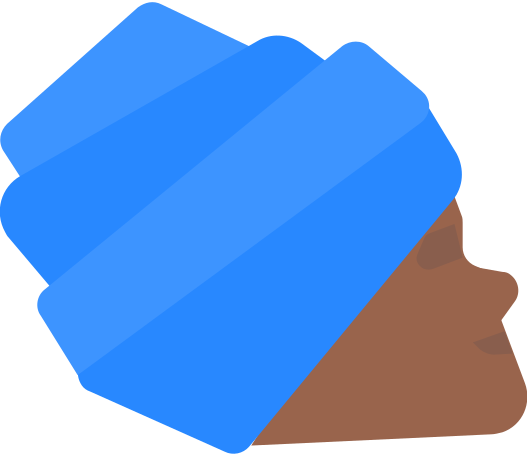 Illustration tête en turban aux formats PNG, SVG