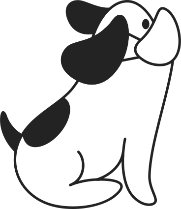 dog with mask PNG, SVG