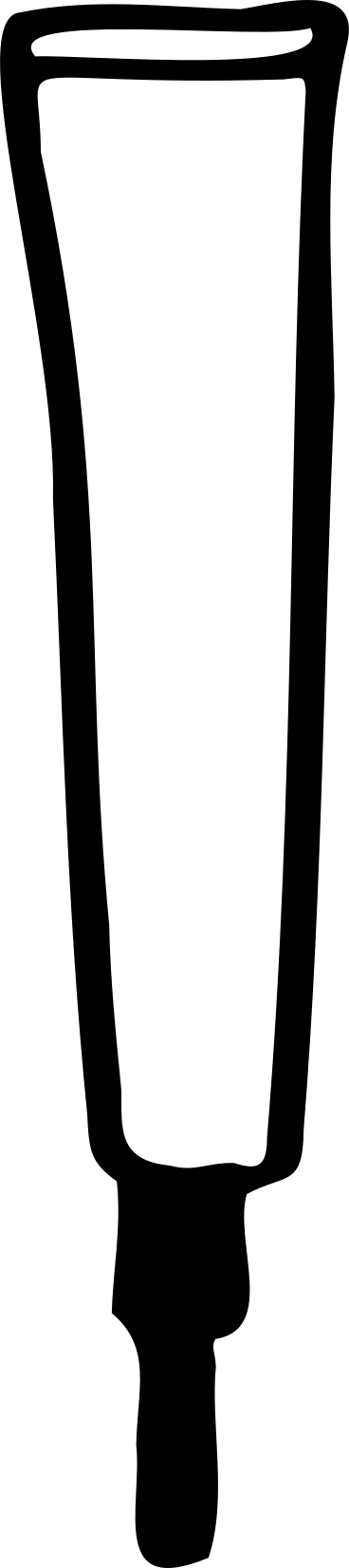 Small cream tube PNG, SVG