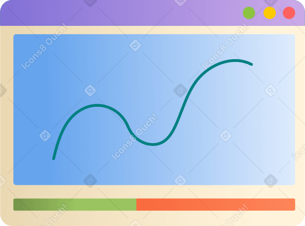 browser window with video PNG, SVG