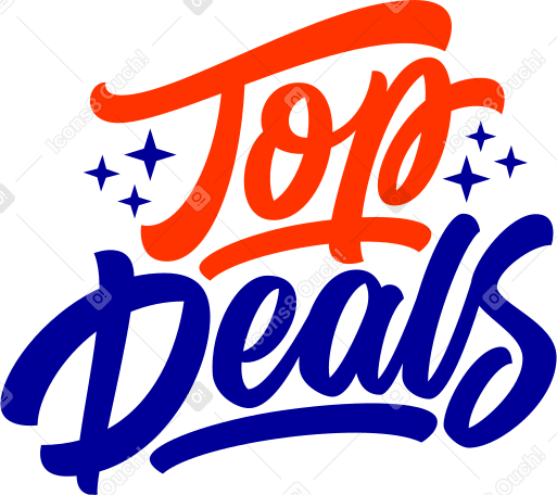lettering top deals in calligraphy style Illustration in PNG, SVG