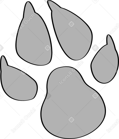 the dog's trail PNG, SVG