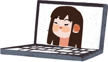 online call with girl PNG, SVG
