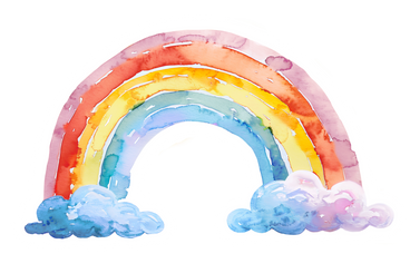 Arcobaleno tra le nuvole PNG, SVG