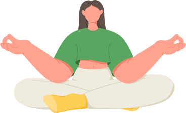 woman in lotus position PNG, SVG