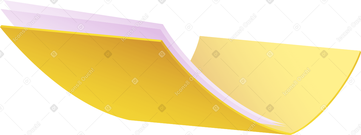 Riesiger gelber ordner mit dateien PNG, SVG