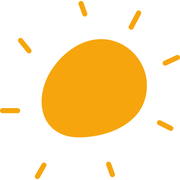 yellow sun with rays PNG, SVG
