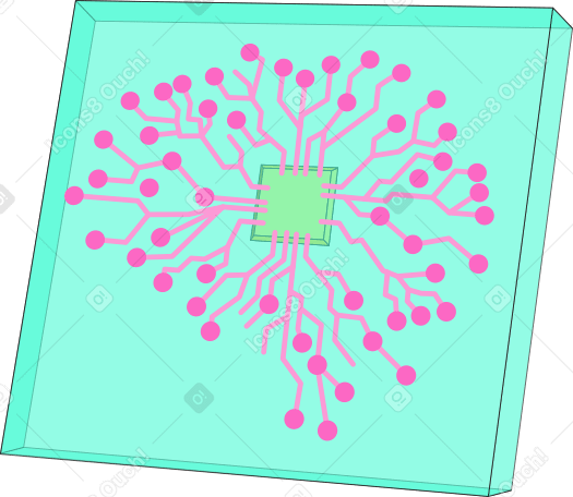 Chip cerebrale PNG, SVG