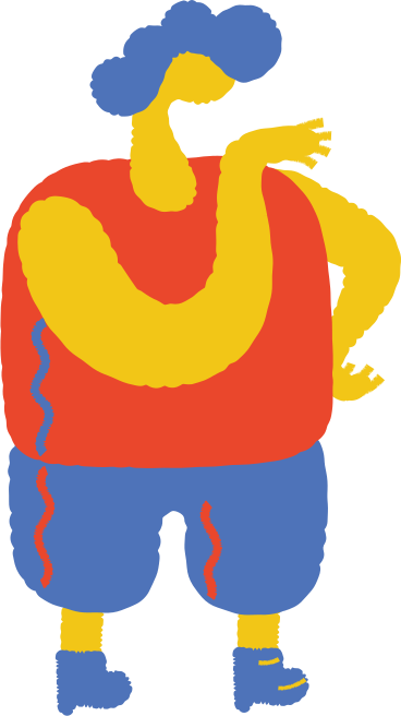Yellow skin man with raised hand в PNG, SVG