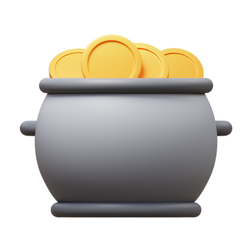 Gold pot PNG, SVG