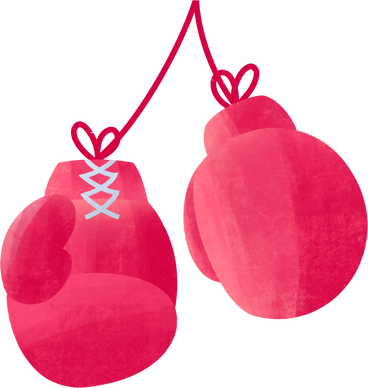 red boxing gloves PNG, SVG