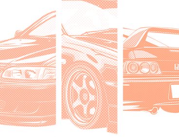Honda civic background PNG, SVG