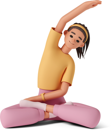 young woman does yoga PNG, SVG