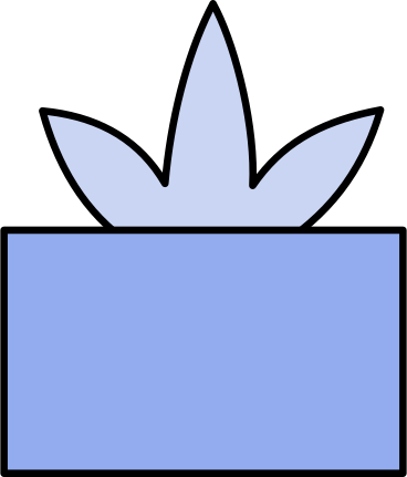 Illustration animée Petite plante bleue aux formats GIF, Lottie (JSON) et AE