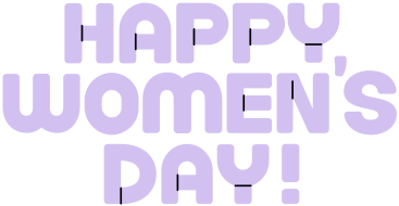 Lettrage bonne journée de la femme ! PNG, SVG