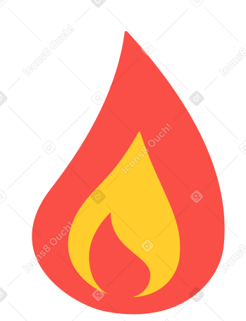 Fire Illustration in PNG, SVG
