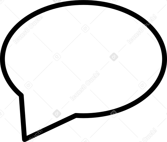 semicircular speech bubble Illustration in PNG, SVG