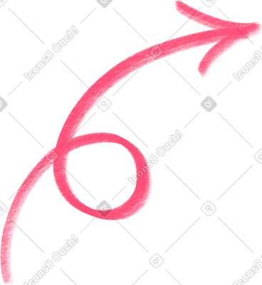 Pink twisted arrows PNG, SVG