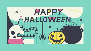 Lettrage happy halloween avec des éléments magiques PNG, SVG