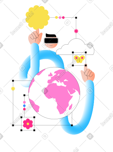 Knotty Style Vector Illustrations in PNG and SVG