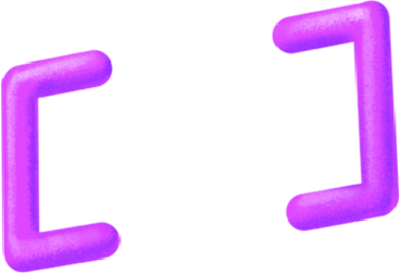 purple square brackets PNG, SVG